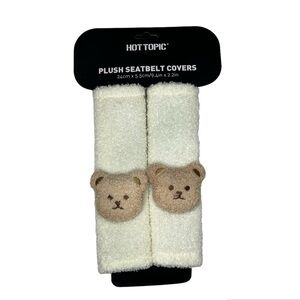 NWT Hot Topic plush teddy bear seatbelt cover